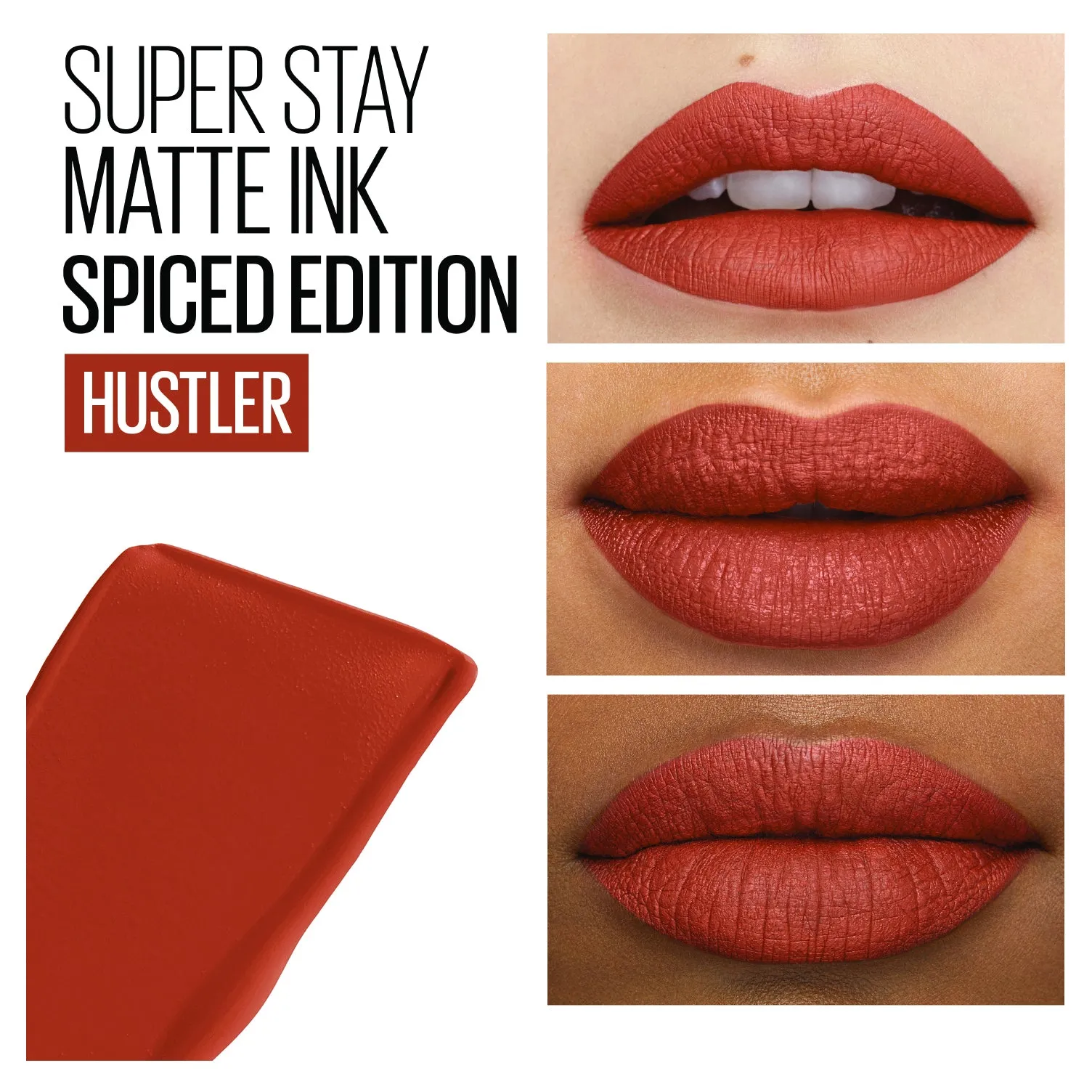 Maybelline Superstay Matte Ink Liquid Lipstick Spiced Up - Hustler 300 5mL