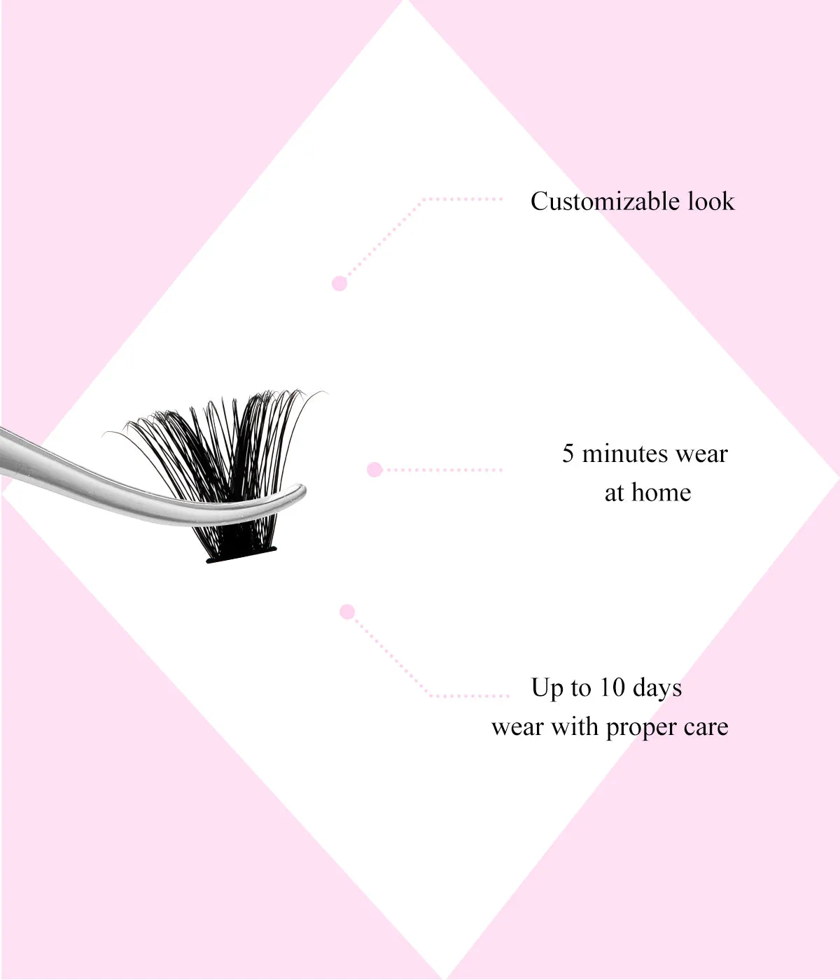 Mega volume lashes 60D 80D