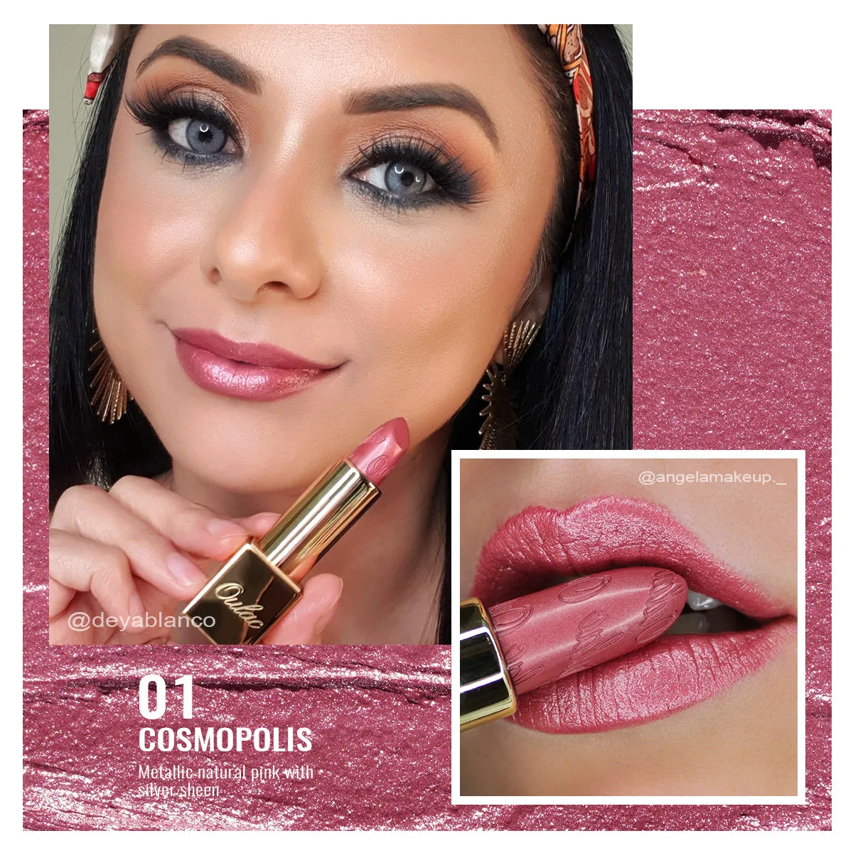 Metallic Shine Lipstick | D01 Cosmopolis