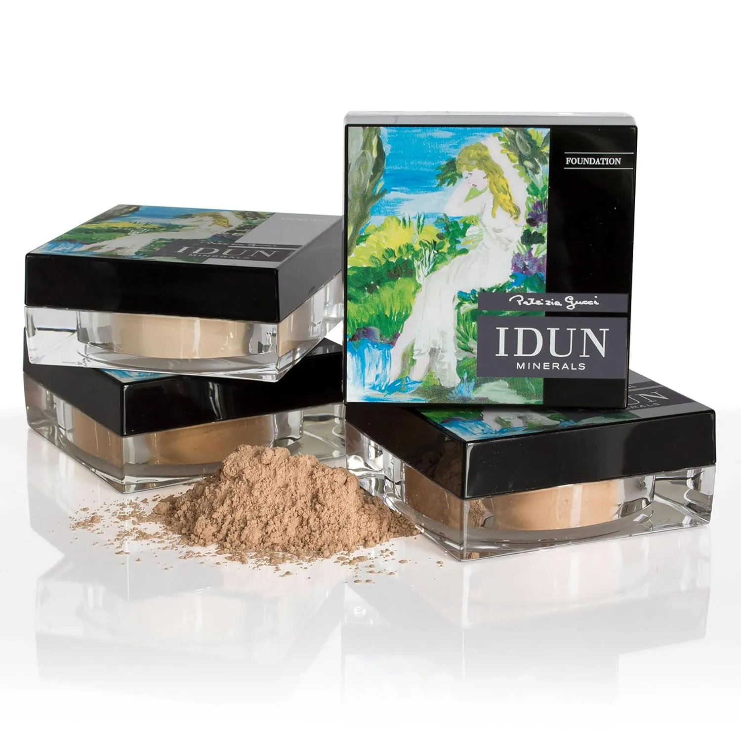 Mineral Powder Foundation - Longwear, Lightweight, Smooth Powder Formula - Blurring, Skin-Perfecting Finish - Vegan and Cruelty Free Formula - 014 Ylva - 0.25 oz