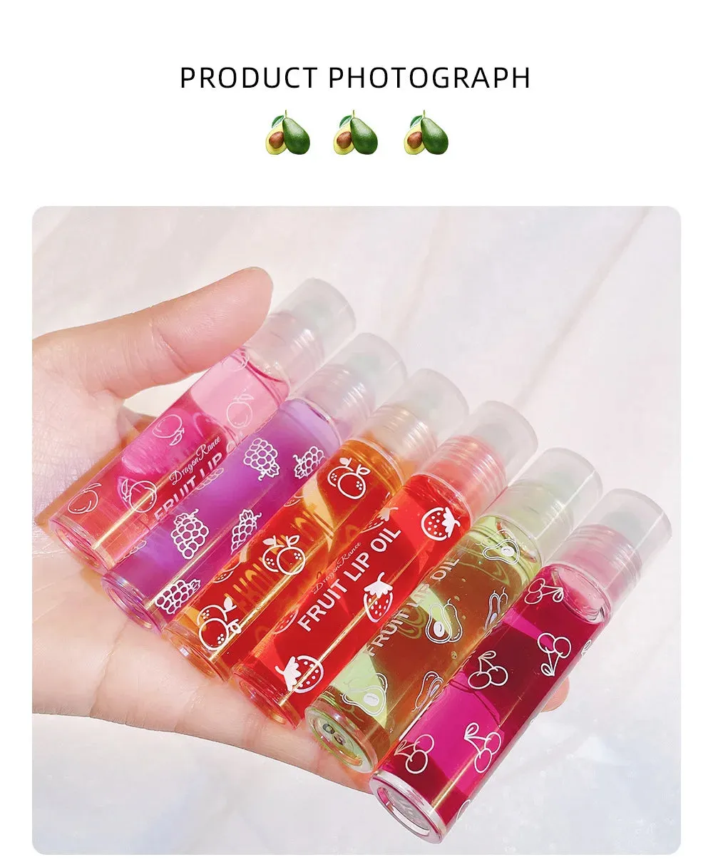 Moisturizing and Hydrating Lip Gloss, Roll-On Nourishing Lip Balm Liquid for Smooth and Soft Lips, Long-Lasting Shine