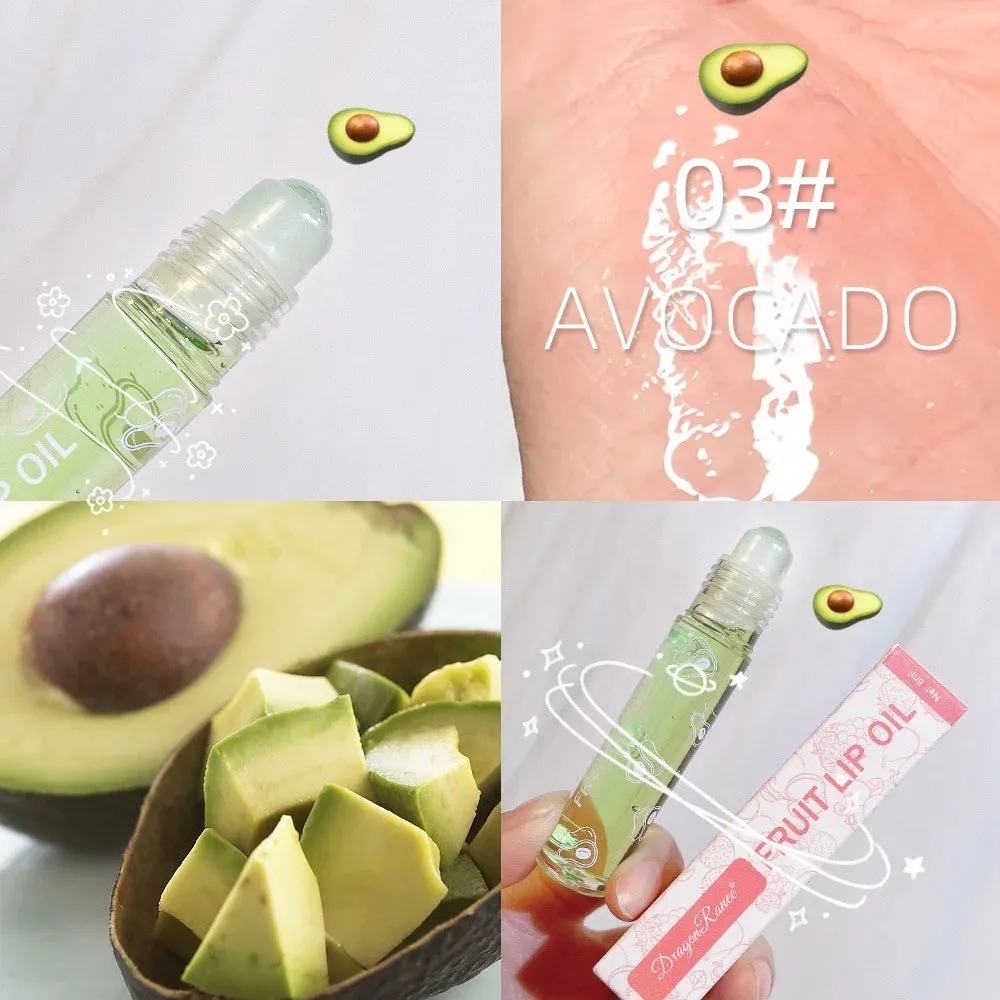 Moisturizing and Hydrating Lip Gloss, Roll-On Nourishing Lip Balm Liquid for Smooth and Soft Lips, Long-Lasting Shine