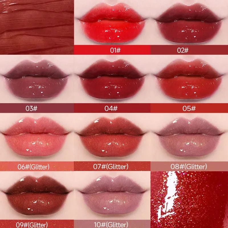 Moisturizing Sexy Lips Plumper - Long Lasting, Shiny Lip Plumper, Lip Tint Makeup Jelly Lip Glaze