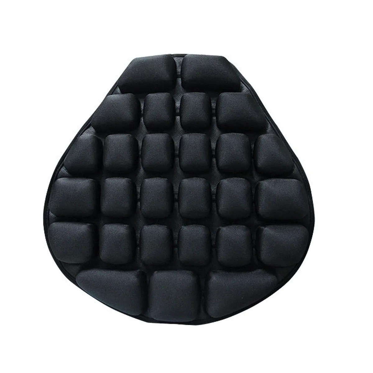 Motorcycle Air Seat Cushion Pressure Relief Ride Cover Black for Harley