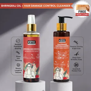 MYKK Bhringraj Hair Repair Oil   Hair Damage Control Cleanser Shampoo