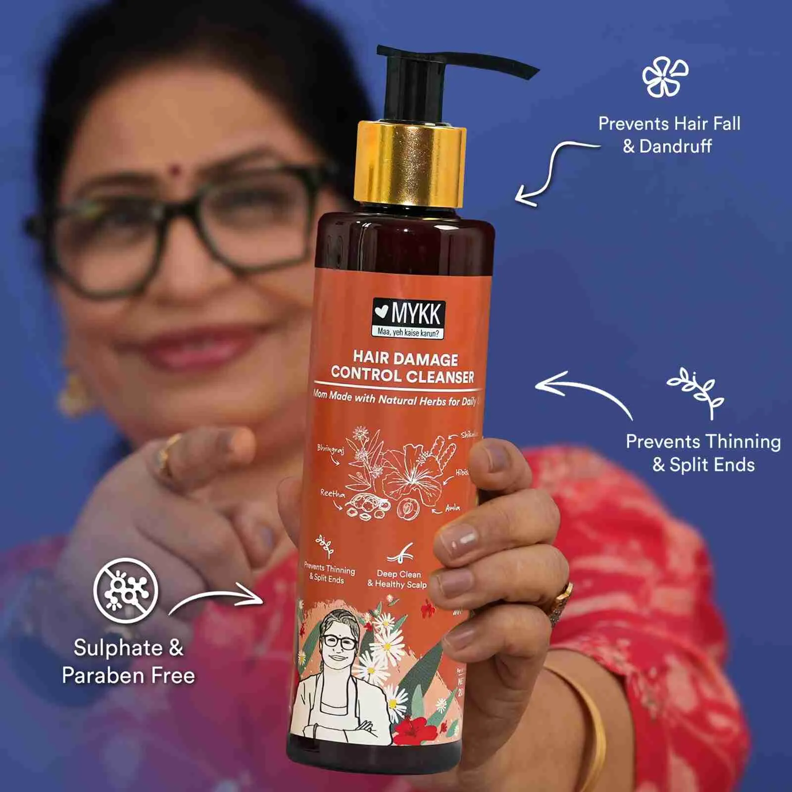 MYKK Bhringraj Hair Repair Oil   Hair Damage Control Cleanser Shampoo