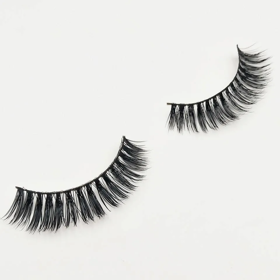 Natural Eyelashes 100%  Lightweight Mink Eyelashes Wispy / Volume Lashes