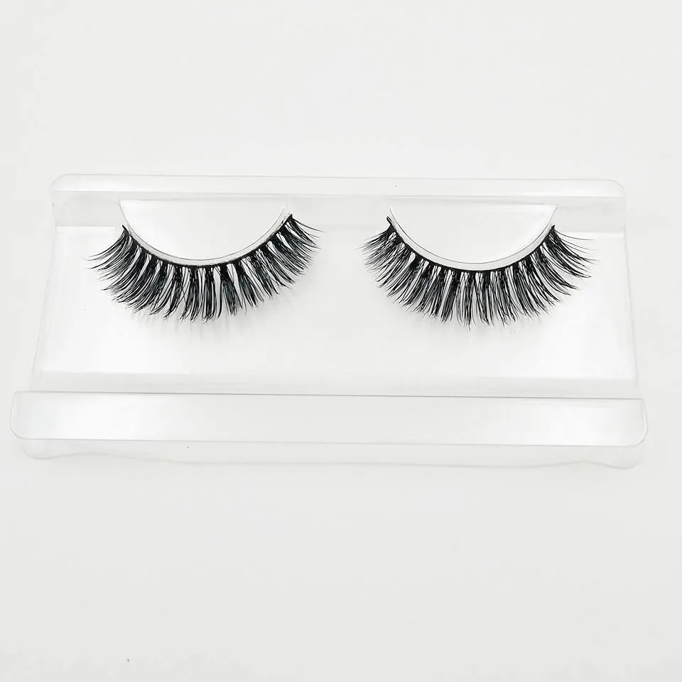 Natural Eyelashes 100%  Lightweight Mink Eyelashes Wispy / Volume Lashes