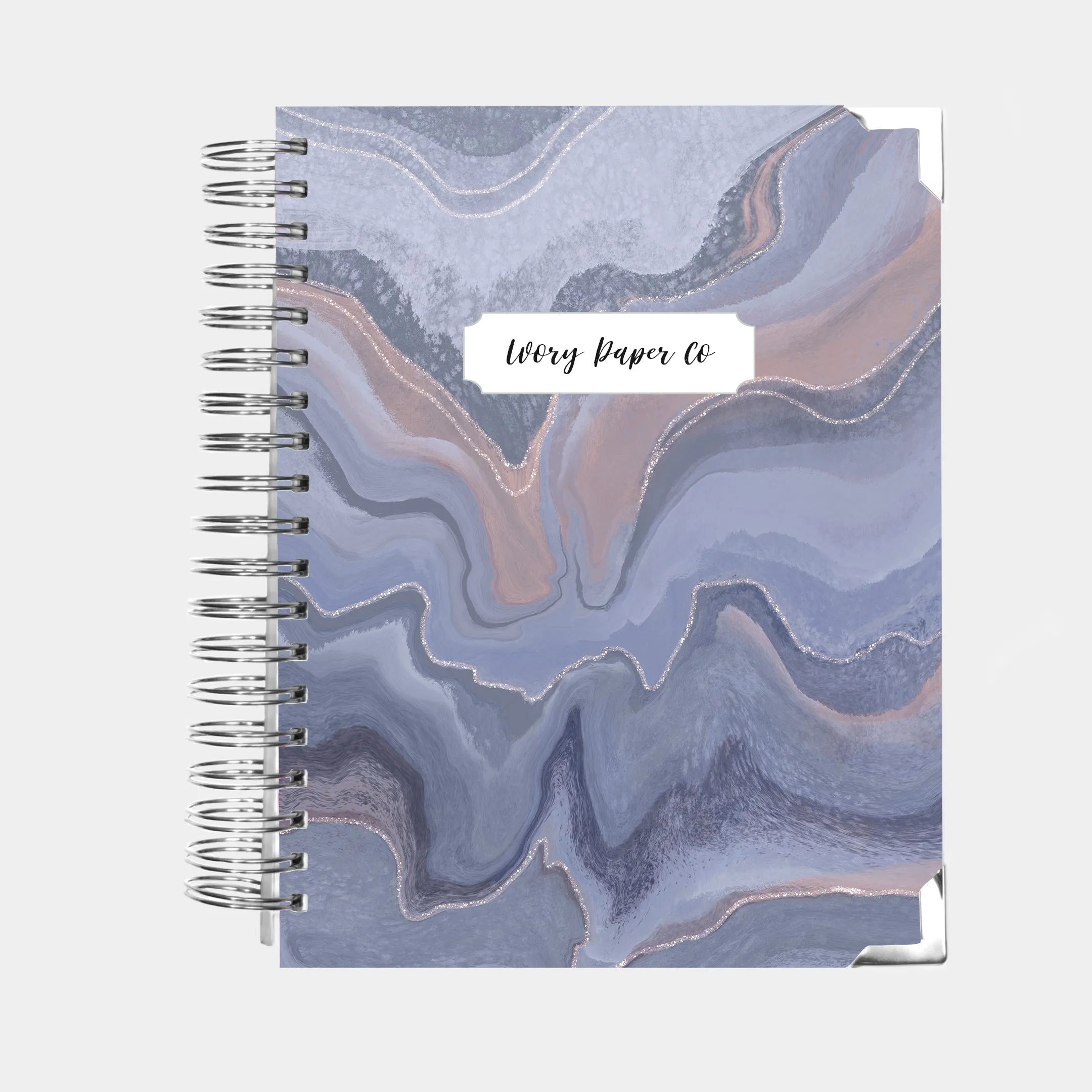 Navy Marble | All-In-One Planner (Daily, Weekly & Monthly)
