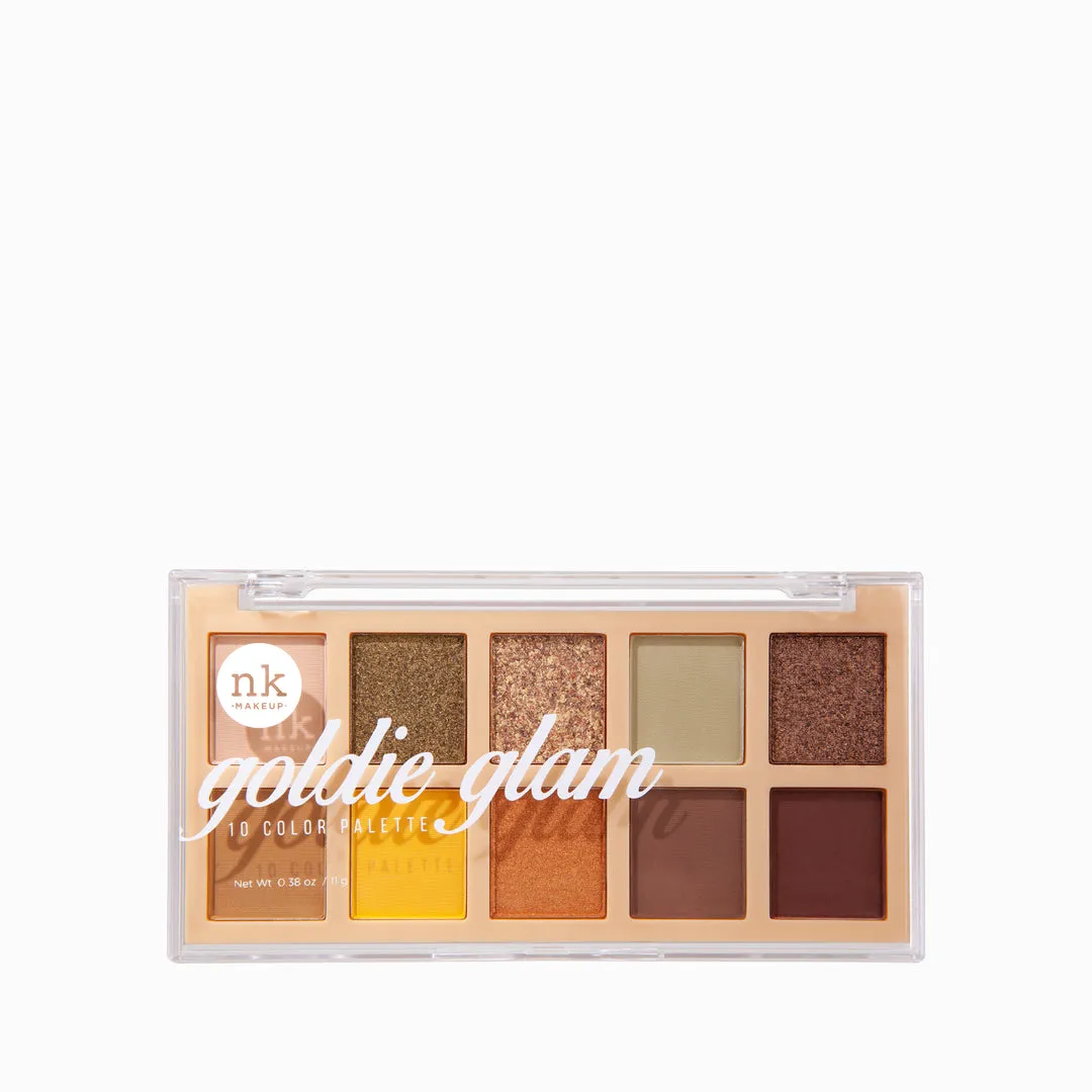 Nicka K Goldie Glam 10 Color Palette ES1002