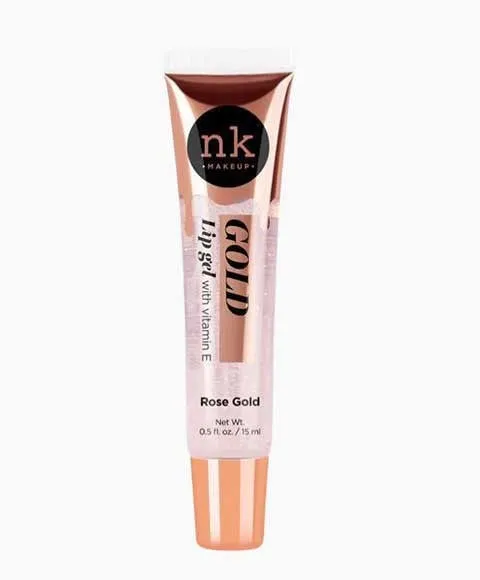 NICKA K NEWYORK NK Gold Lip Gel Vitamin E Rose Gold