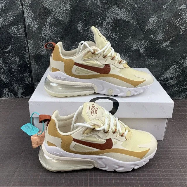 Nike- air max 270 mens running shoes original air cushion breathable comfort brand sneakers women sport shoes