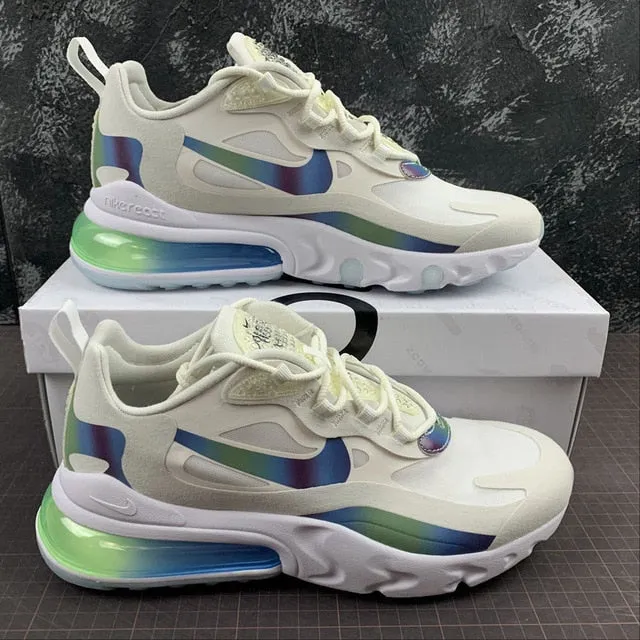 Nike- air max 270 mens running shoes original air cushion breathable comfort brand sneakers women sport shoes