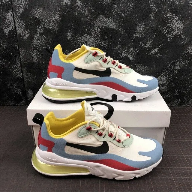 Nike- air max 270 mens running shoes original air cushion breathable comfort brand sneakers women sport shoes