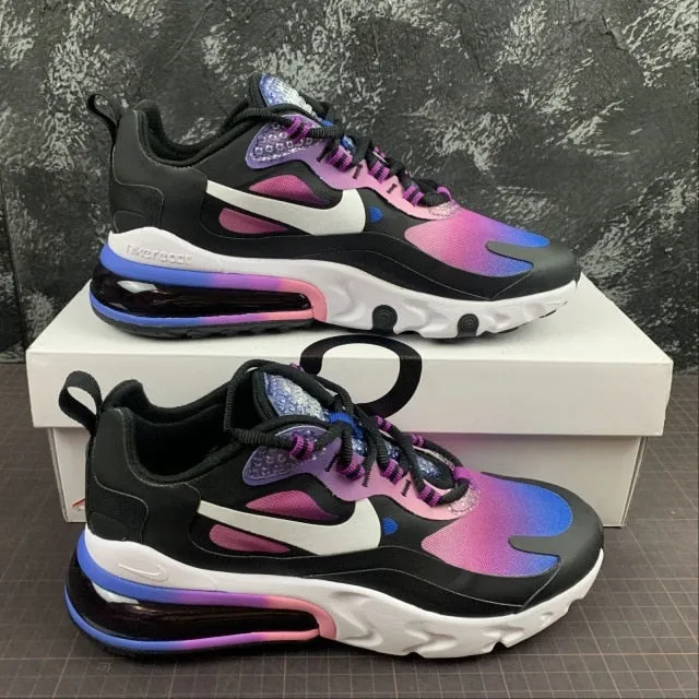 Nike- air max 270 mens running shoes original air cushion breathable comfort brand sneakers women sport shoes