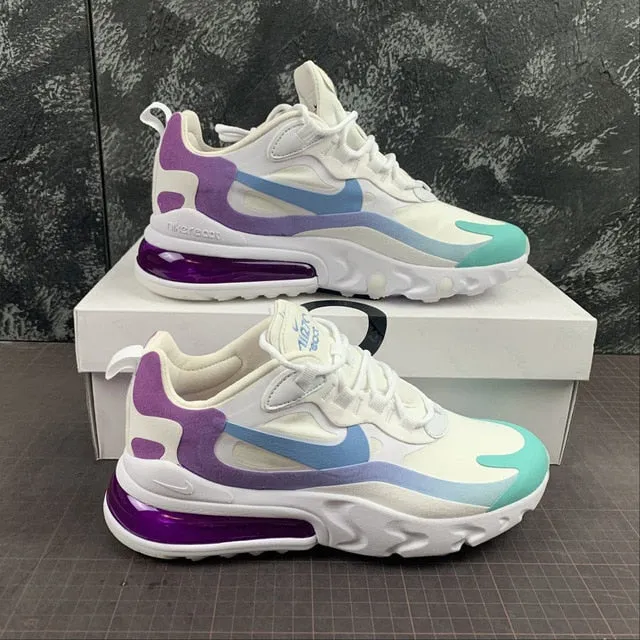 Nike- air max 270 mens running shoes original air cushion breathable comfort brand sneakers women sport shoes