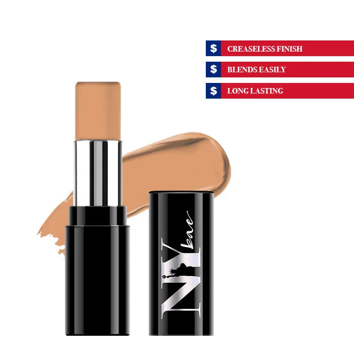 NY Bae Castor Oil Infused Foundation Concealer Colour Corrector Stick, For Fair - Wheatish Skin, Hiding in City Hall - The Honey Secret Treasures 19 (4.8 g)