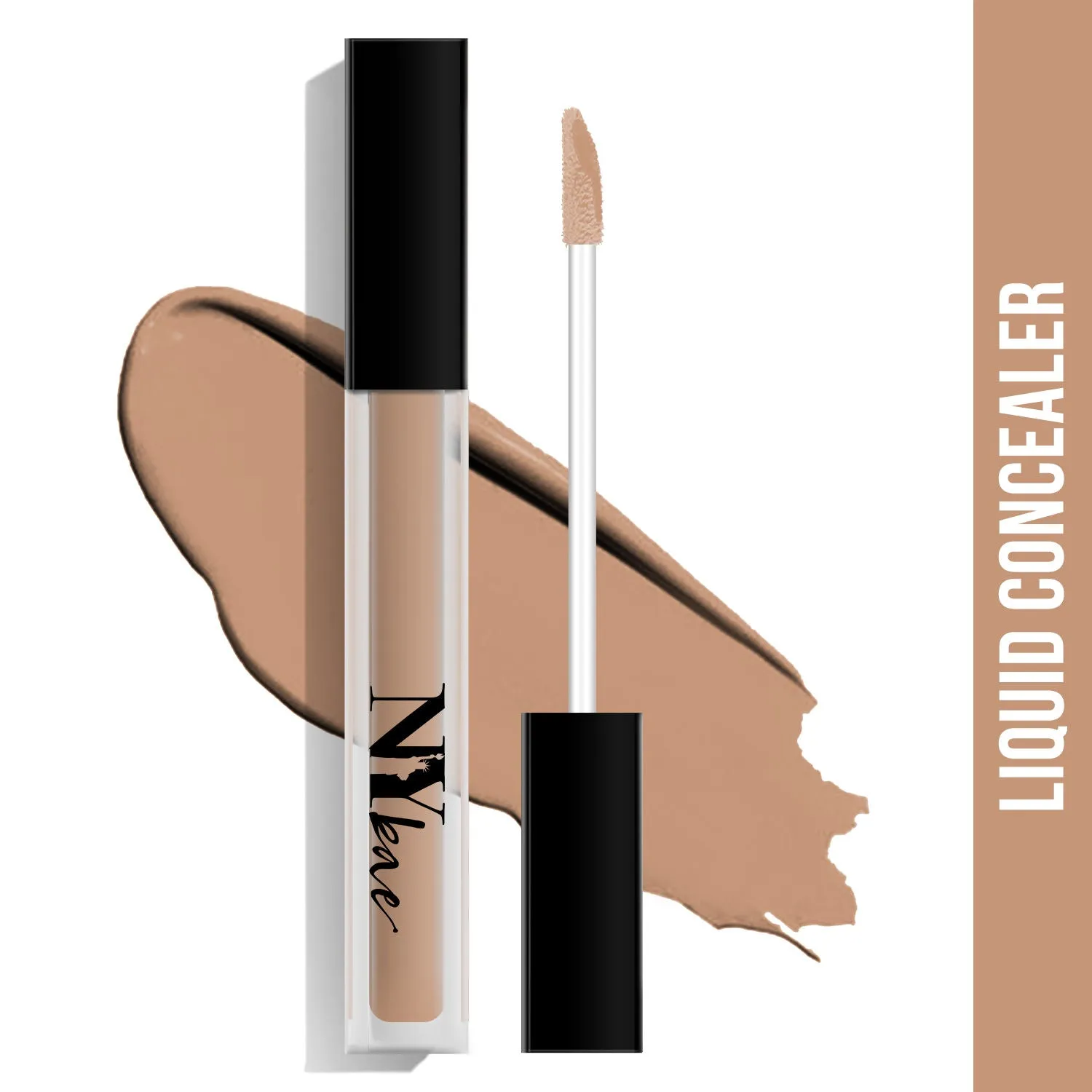NY Bae Conceal & Conquer Liquid Concealer - Cashew 03 (4 ml) | Fair Skin | Hides Imperfections | Full Coverage | Long Wear | Water Resistant