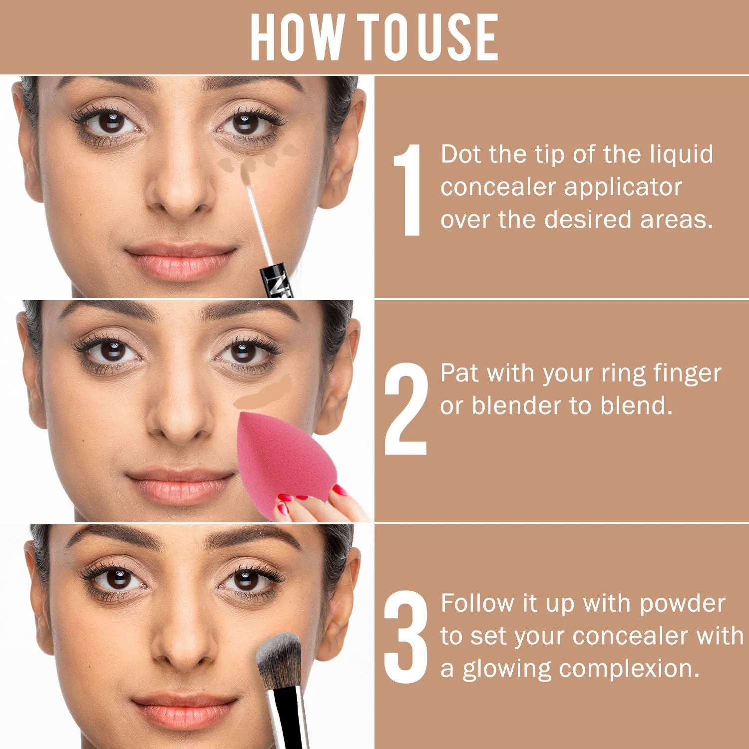 NY Bae Conceal & Conquer Liquid Concealer - Cashew 03 (4 ml) | Fair Skin | Hides Imperfections | Full Coverage | Long Wear | Water Resistant