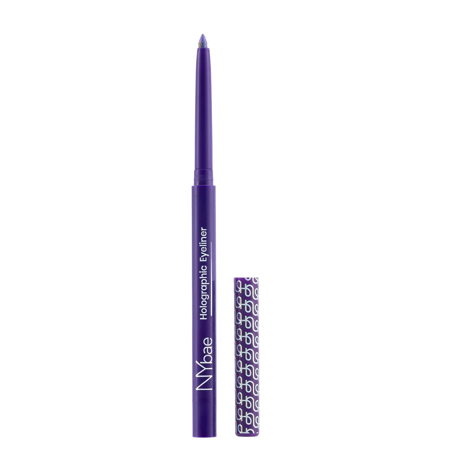 NY Bae Holographic Eyeliner - Aquamarine 01 | Kajal | Waterproof Eyeliner | Long Lasting | Eyeshadow | Pen Eyeliner | Purple Blue Eyeliner | Eye Makeup (0.25g)