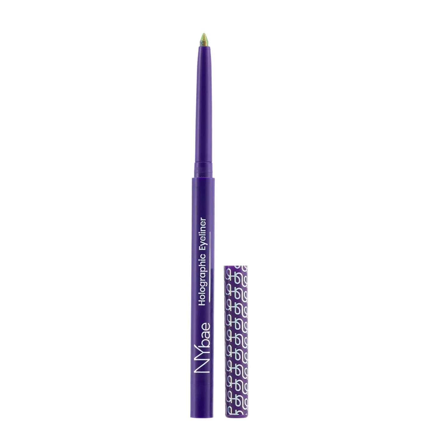 NY Bae Holographic Gel Eyeliner - Electric Lime 03 | Kajal | Waterproof Eyeliner | Long Lasting | Eyeshadow | Pen Eyeliner | Neon Green Blue Eyeliner | Eye Makep (0.25g)