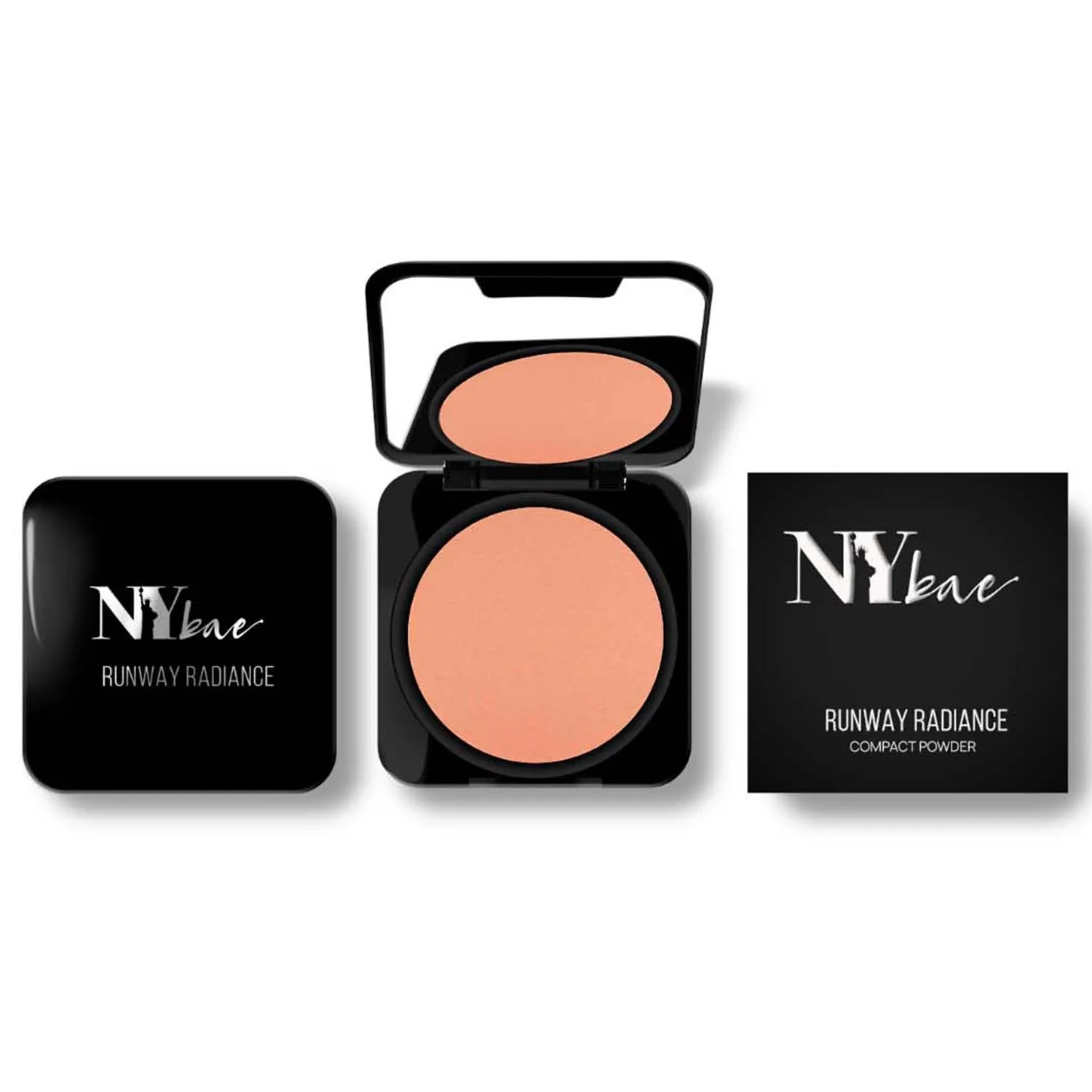 NY Bae Runway Radiance Compact Powder - Toffee 06 (9 g) | Dusky Skin | All Skin Types | Natural Matte Finish | High Colour Payoff | Blurs Imperfections | Smooth & Even Application | Long lasting | Perfect for Daily Wear
