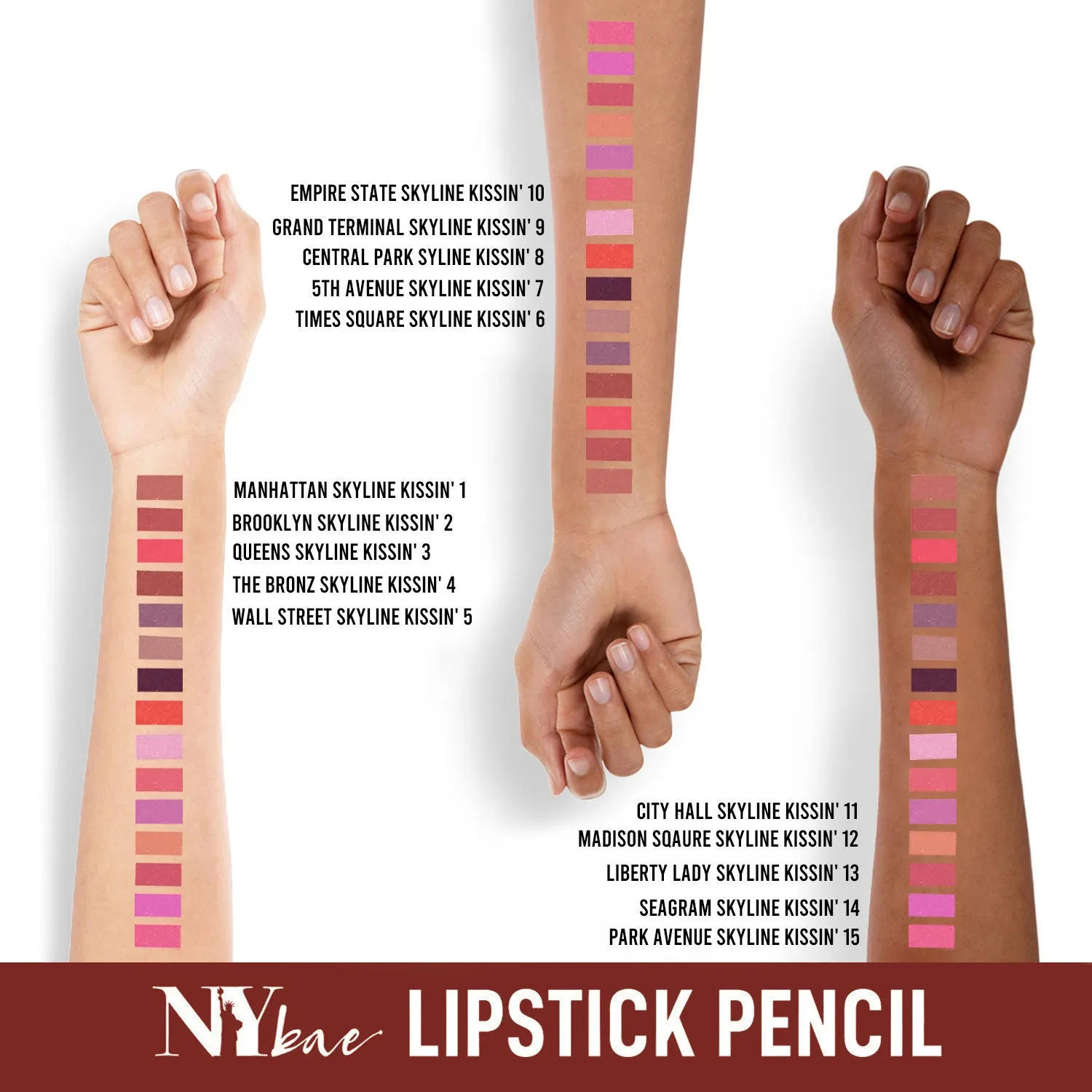 NY Bae Skyline Kissin' - Mini Lip Crayon Manhattan Skyline Kissin' 1 (1.5g)