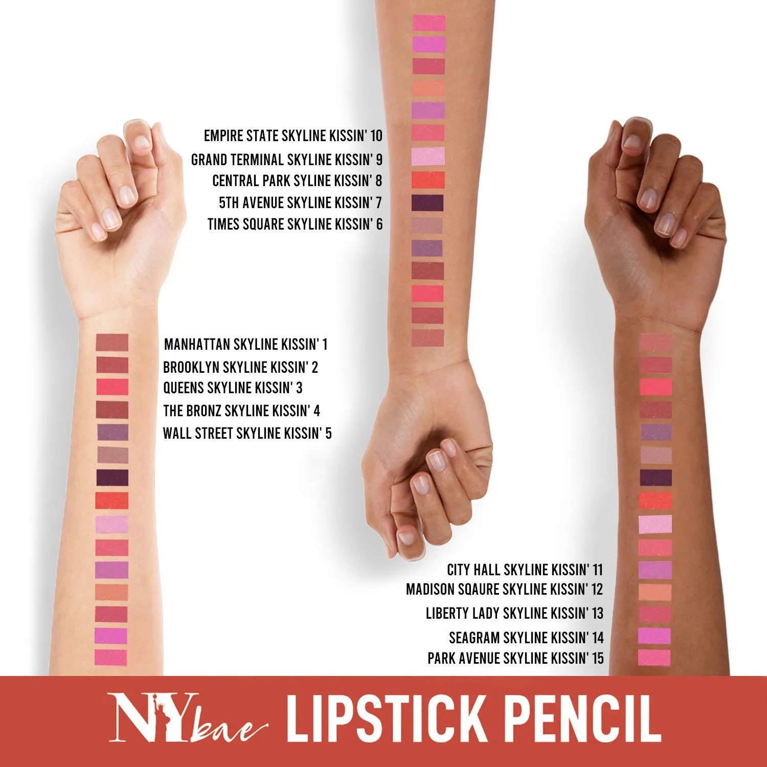 NY Bae Skyline Kissin' - Mini Lip Crayon Queens Skyline Kissin' 3 (1.5g)