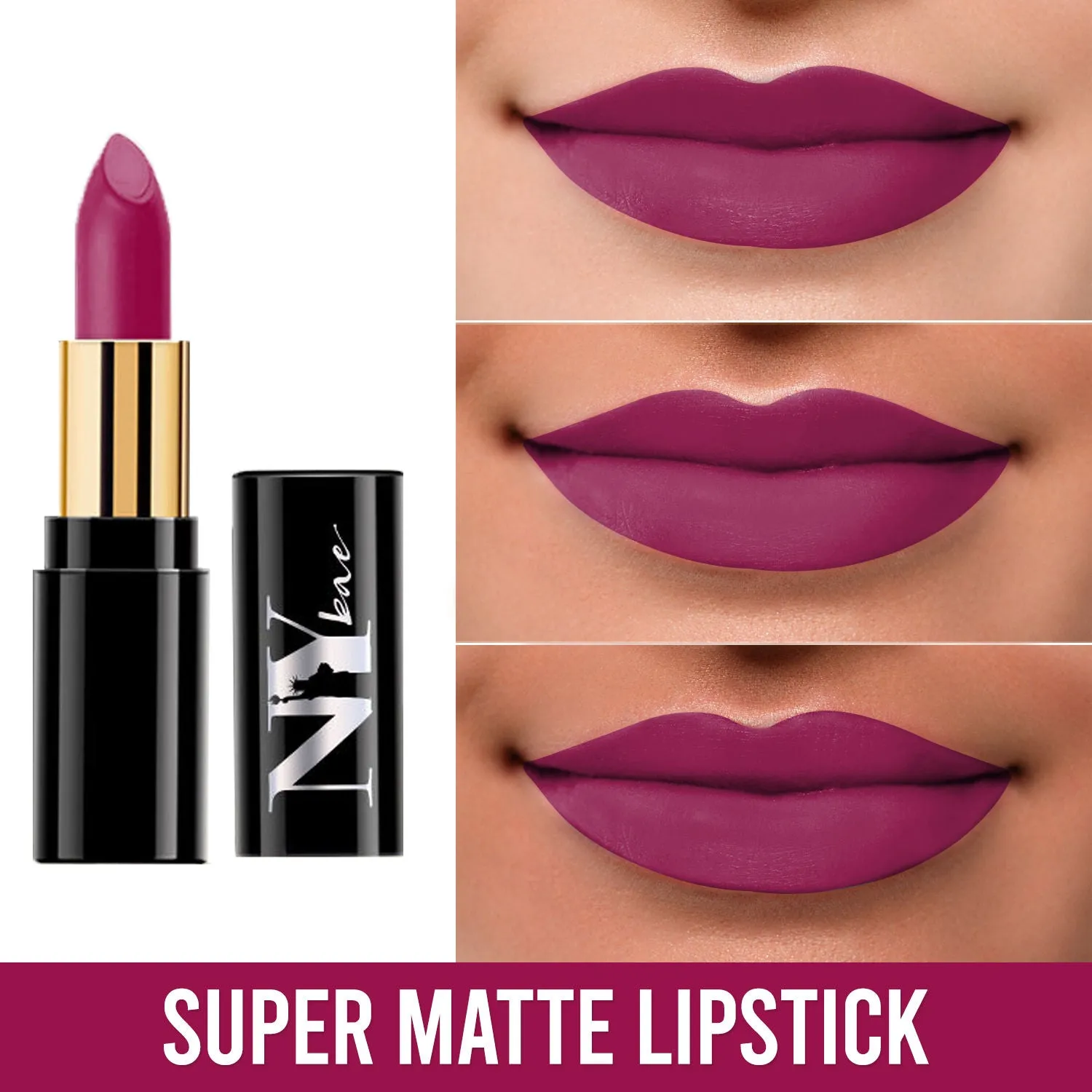 NY Bae Super Matte Lipstick | Purple | Highly Pigmented | Long Lasting- Versatile Veronica 18 (4.2 g)
