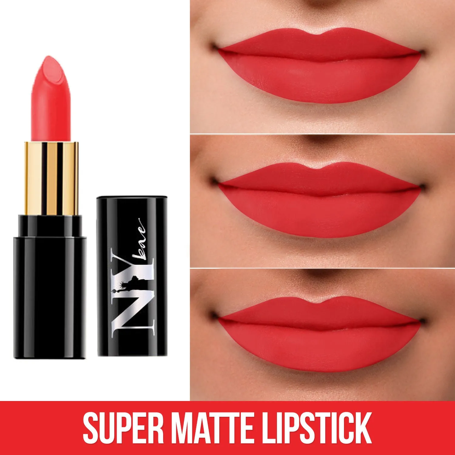NY Bae Super Matte Lipstick, Red - Sassy Serena 16