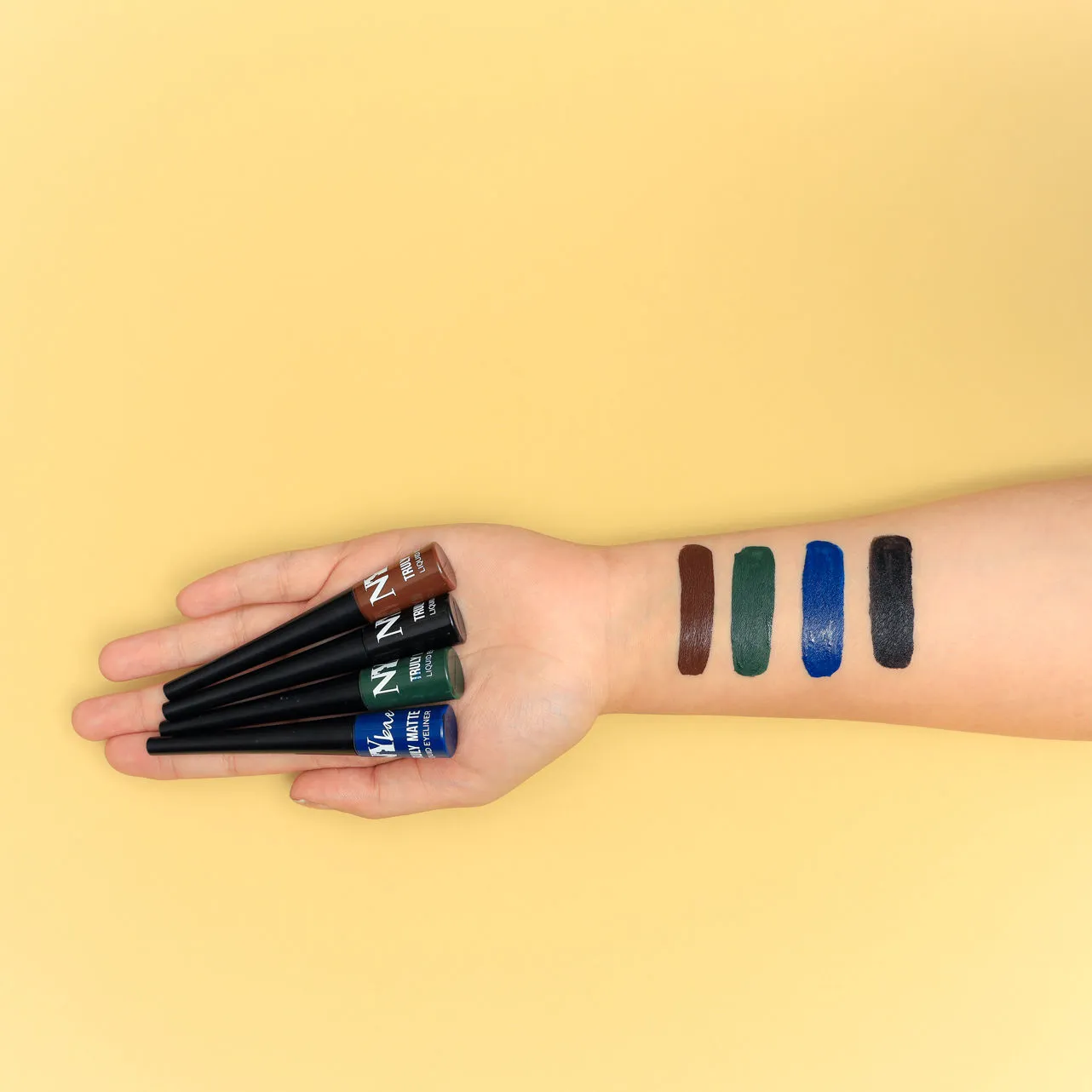 NY Bae Truly Matte Liquid Eyeliner - Brave Blue (4.5 ml) | Matte Finish | Super Pigmented | Long lasting | Quick Drying | Waterproof