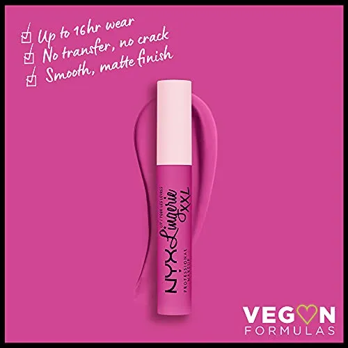 NYX PROFESSIONAL MAKEUP Lip Lingerie XXL Matte Liquid Lipstick - Knockout (Bubblegum Pink)