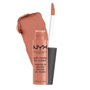 NYX PROFESSIONAL MAKEUP Soft Matte Lip Cream, High-Pigmented Liquid Lipstick - Athens (Matte Peach Beige), 8 mL
