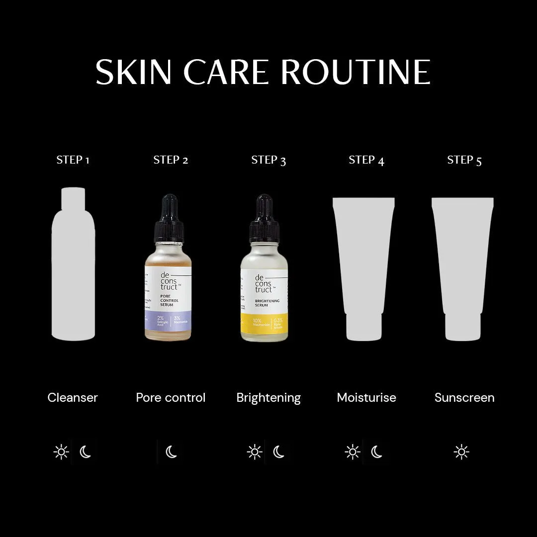 Oil Control Duo - Pore Control Serum   Brightening Serum