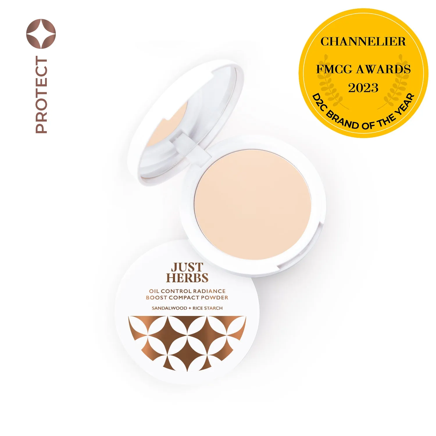 Oil Control Radiance Boost Compact Powder with Sandalwood & Rice Starch