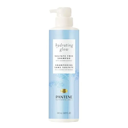 Pantene Nutrient Blends Hydrating Glow with Baobab Essence Sulfate free Shampoo, 440 mL