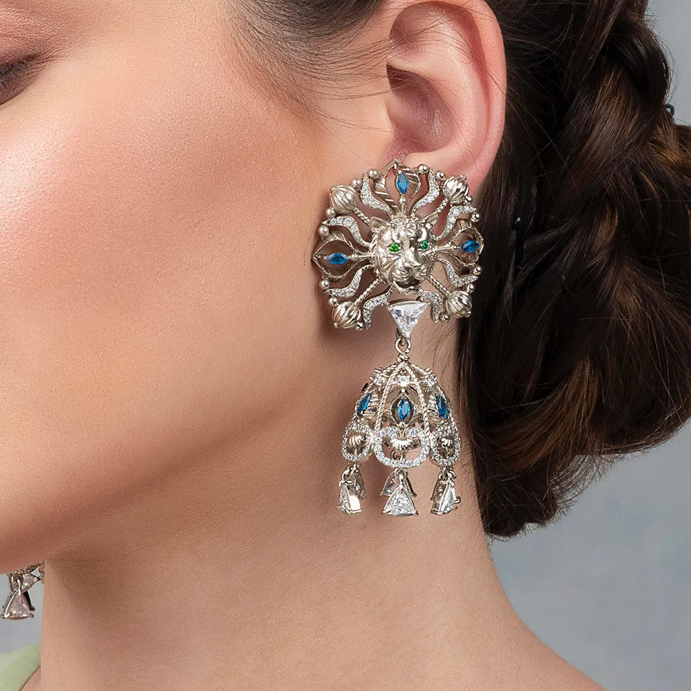 Panthera Tinniat Jhumka Earrings