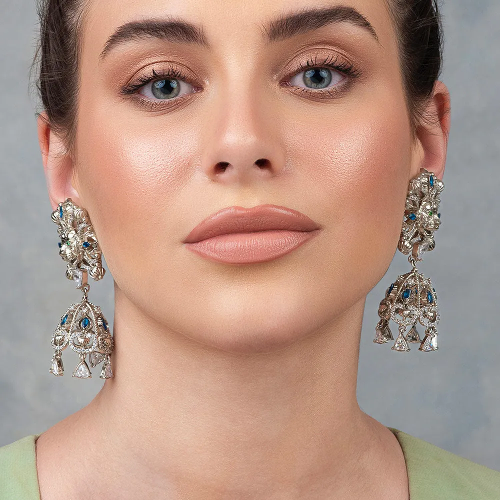 Panthera Tinniat Jhumka Earrings