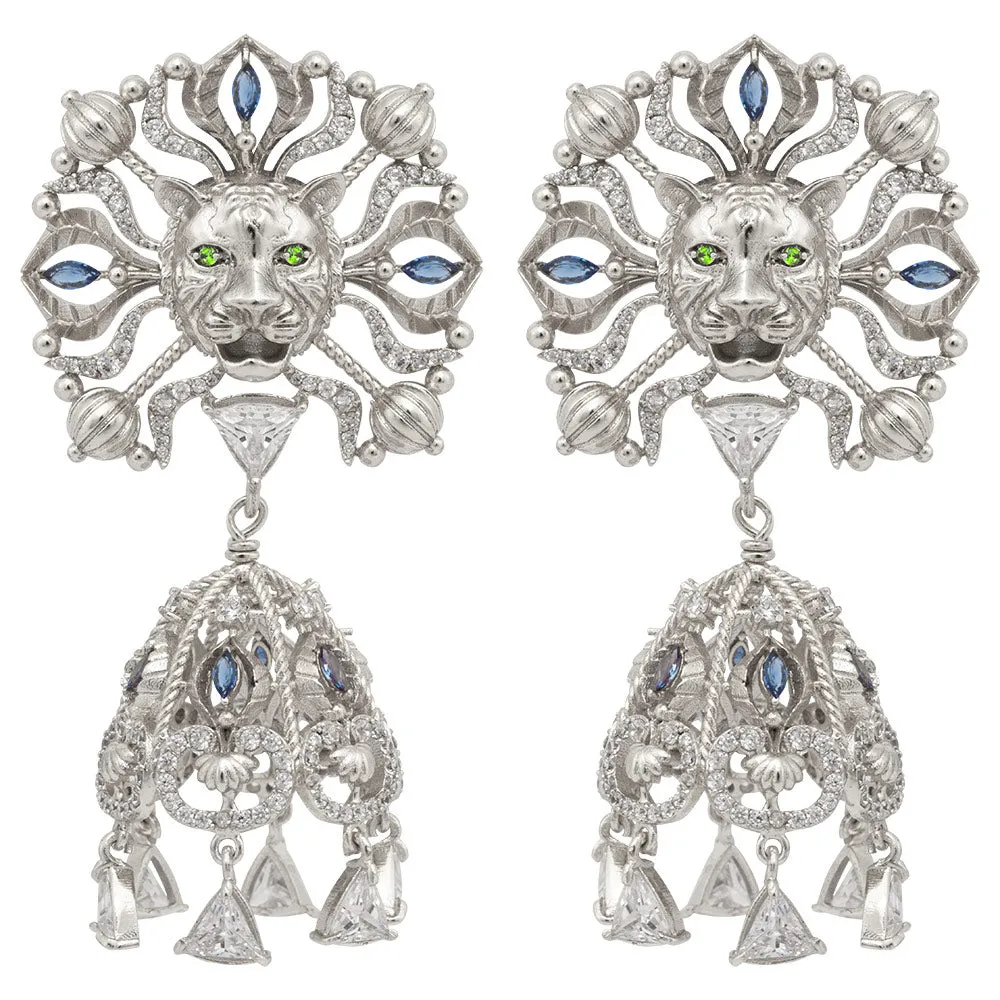 Panthera Tinniat Jhumka Earrings