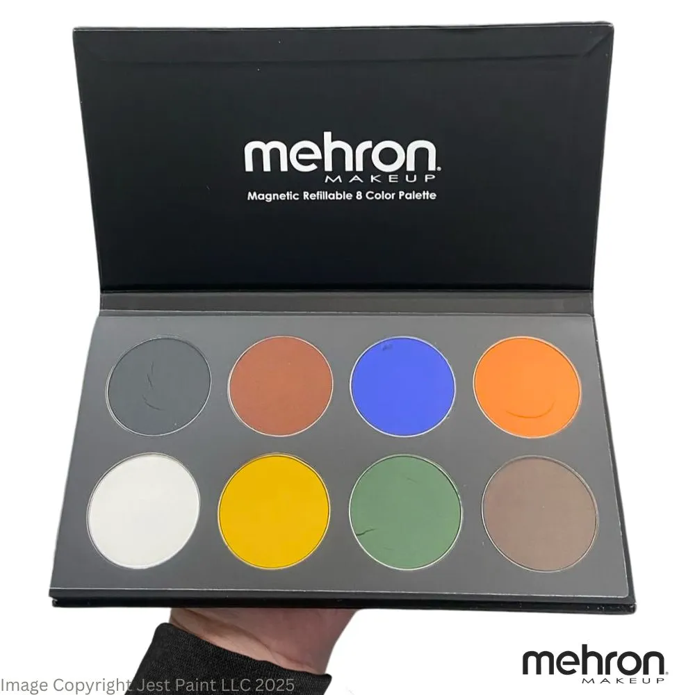 Paradise Face Paint By Mehron | Coated Card Stock Magnetic Case - 8 Color BASIC Palette