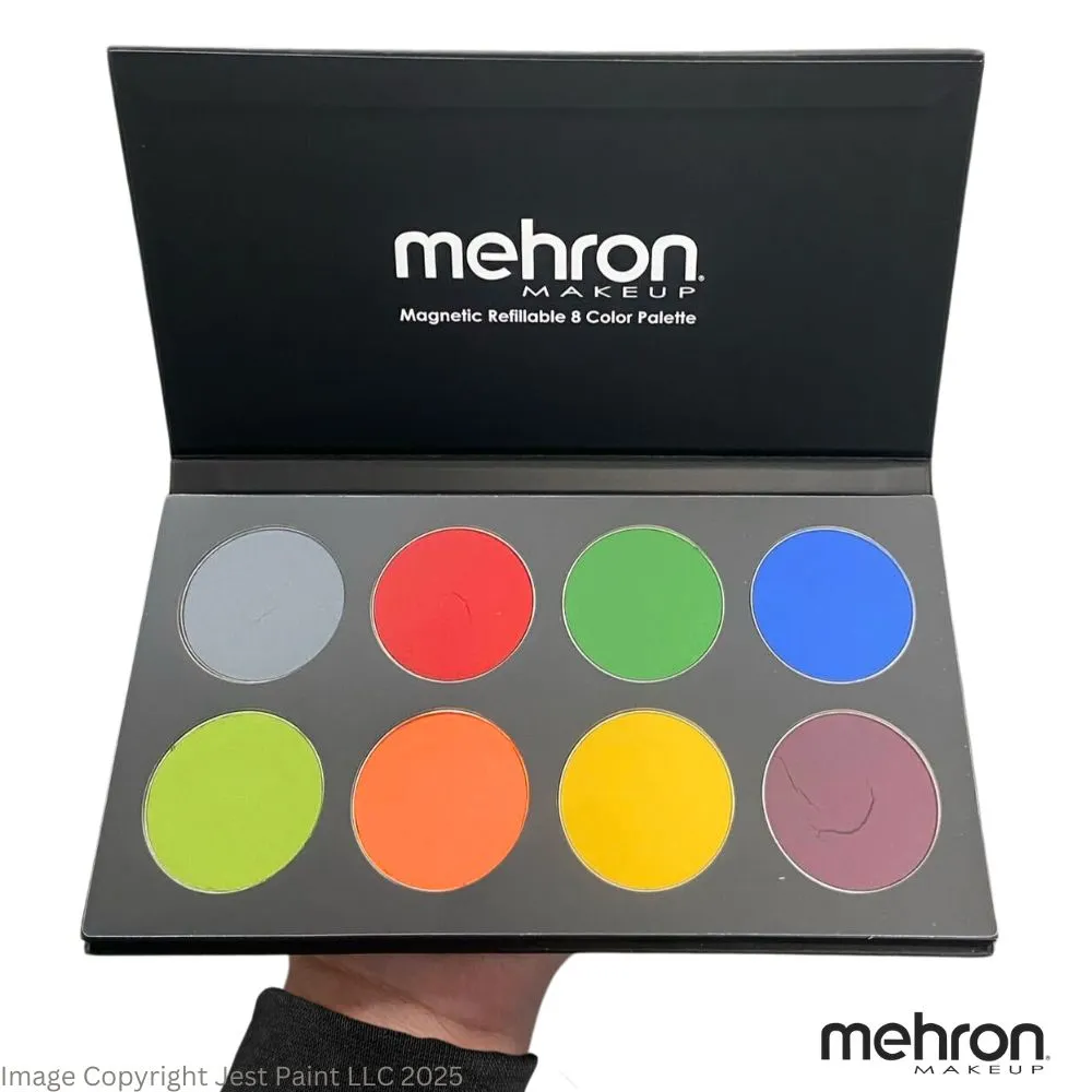 Paradise Face Paint  By Mehron | Coated Card Stock Magnetic Case - 8 Color TROPICAL Palette