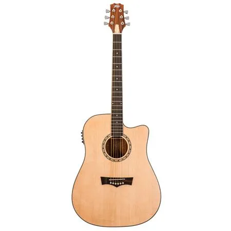 Peavey DELTA-WOODS DW-2 CE Solid Top Cutaway Acoustic Electronic Guitar w/ Case