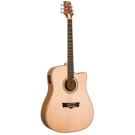 Peavey DELTA-WOODS DW-2 CE Solid Top Cutaway Acoustic Electronic Guitar w/ Case