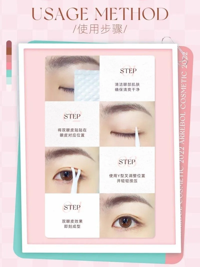 PinkPunk Arrebol Double Eyelid Sticker Skin Color PNP001