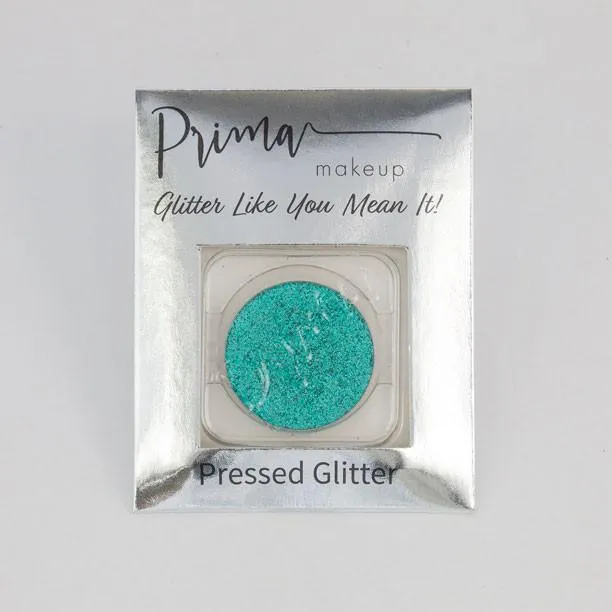 Prima Makeup Pressed Holographic Green Blue Glitter Multi-Tonal Eyeshadow  - Ariel's Night Out
