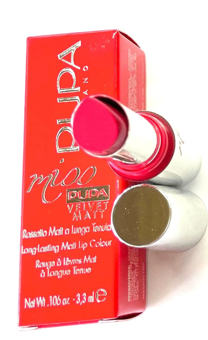 Pupa Milano Lipstick Miss Velvet Matt Fuchsia Strawberry #203
