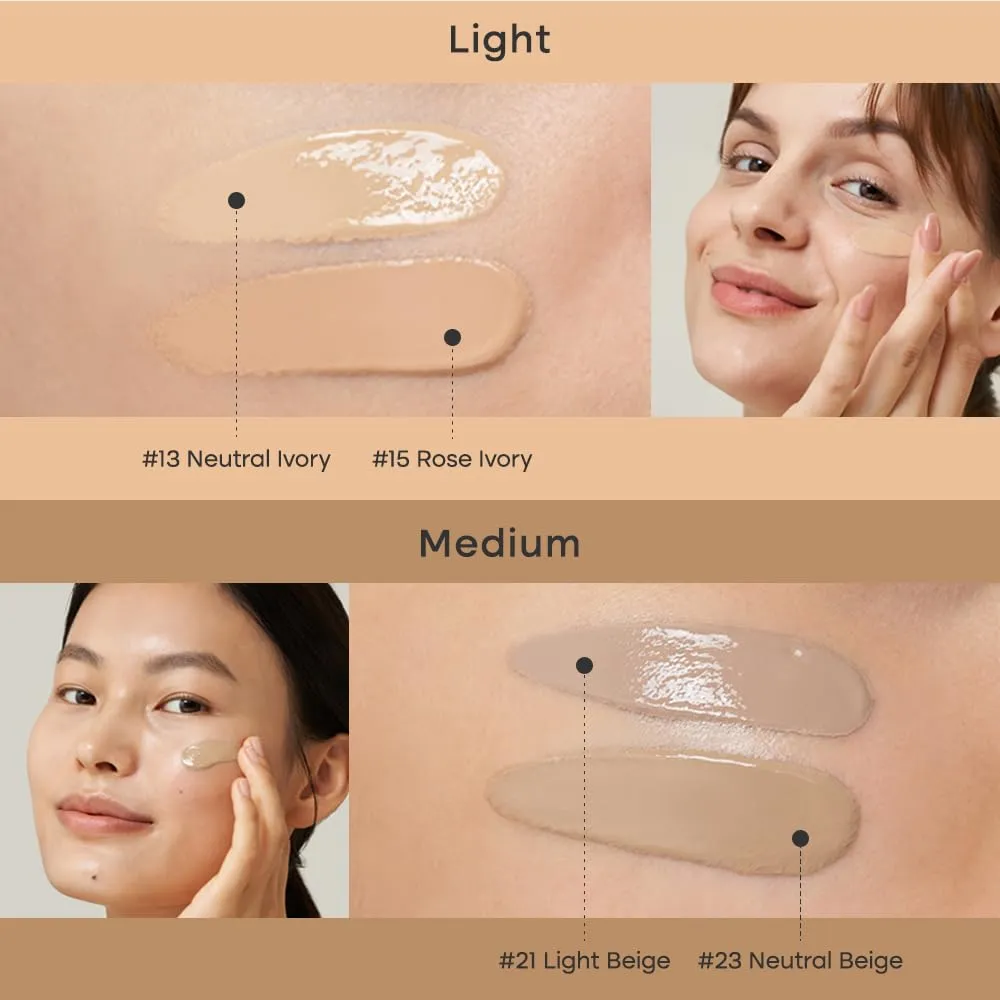 PURITO Cica Clearing BB Cream #15 Rose Ivory 1 fl.oz / 30ml, Vegan bb cream, foundation, cruelty free