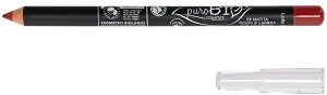 PuroBIO Certified Organic Highly-Pigmented and Long-Lasting Lipliner and Eyeliner no 09 POMPEIAN RED.Made with Sweet Almond Oil, Sesame Oil, Vitamin E. ORGANIC.NICKEL TESTED.MADE IN ITALY.