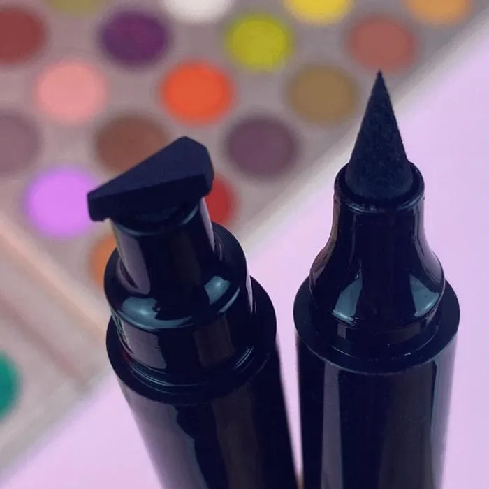 QIC Q614 Double Head Seal Black Eyeliner Long-lasting Waterproof Eye Liner S568311