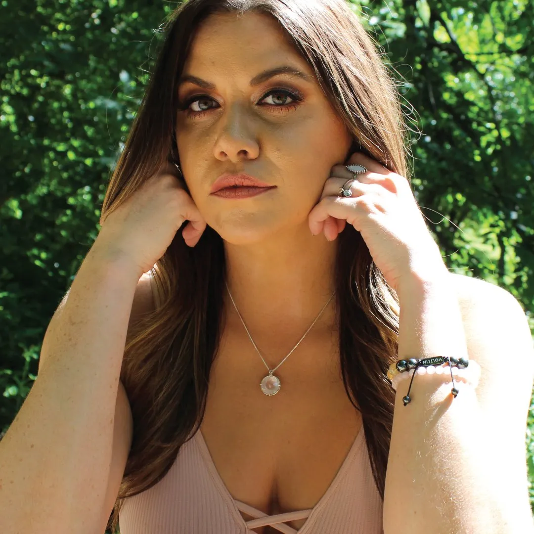 Quartz Radiant Heart Chain Pendant